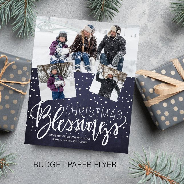 Flyer Férias de marinho de colagem de fotos no Natal 3 (Criador carregado)