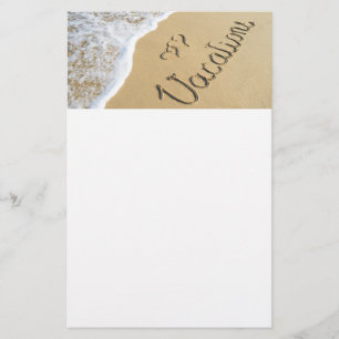 Flyer Férias gravadas na areia da praia