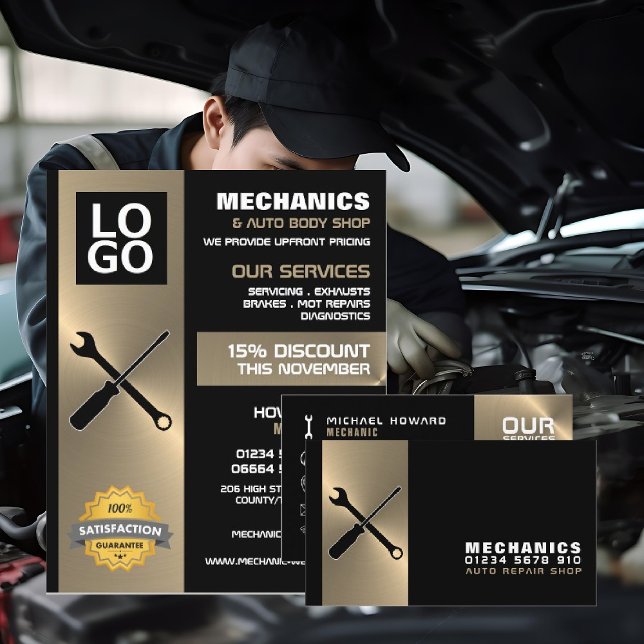 Flyer Ferramentas Mecânicas, Auto Mecânico/Repara Public (Criador carregado)