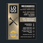 Flyer Ferramentas Mecânicas, Auto Mecânico/Repara Public<br><div class="desc">Ferramentas Mecânicas,  Mecânica Automática E Repara Folhetos De Publicidade Pela Loja De Cartão de visita.</div>