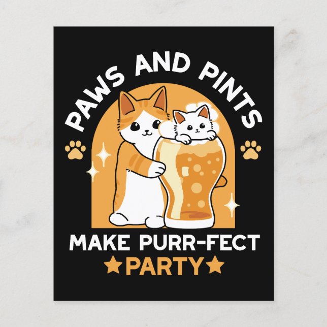 Flyer Festa Colorida de Gato Oktoberfest - Pintas e Pint (Frente)