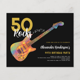 Flyer Festa de 50 Anos 50 Pedras Moderno Orçamento