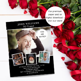 Flyer Festa de aniversário de convite de orçamento de fo