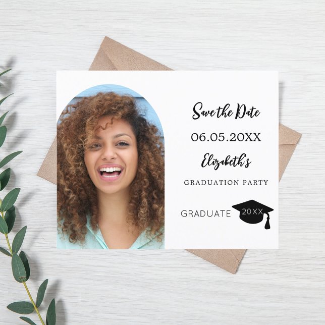 Flyer Festa de formatura de foto moderna Salve a data (Criador carregado)