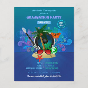 Flyer Festa de Formatura do Purple Summer Club Beach