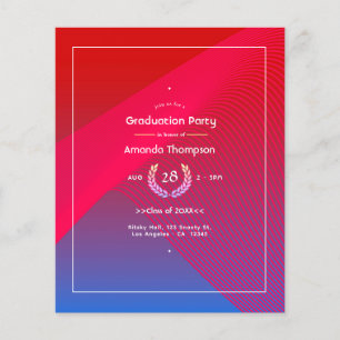 Flyer Festa de Formatura Geometric Glow