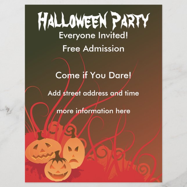 Flyer Festa de Halloween (Frente)