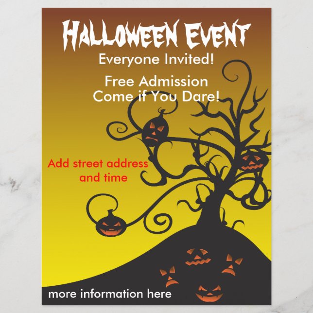 Flyer Festa de Halloween (Frente)