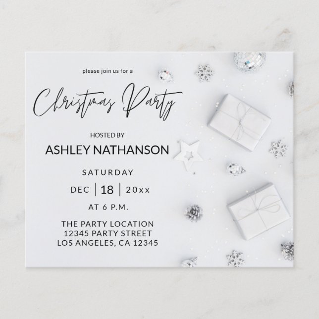 Flyer Festa de Natal do Pine Branco de Orçamento (Frente)