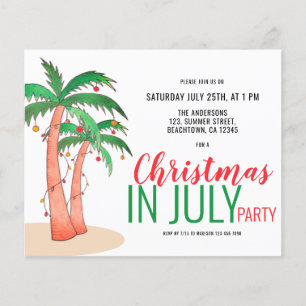 Flyer Festa de Natal em Julho de Verão