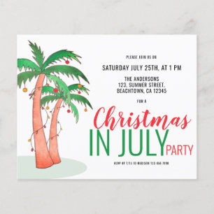 Flyer Festa de Natal em Julho de Verão