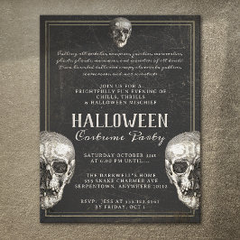 Flyer Festa de Vintagem do Halloween Adulto