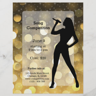 Flyer festa do Karaoke