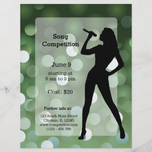 Flyer festa do Karaoke