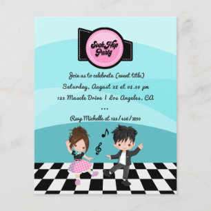 Flyer Festa Sock Hop