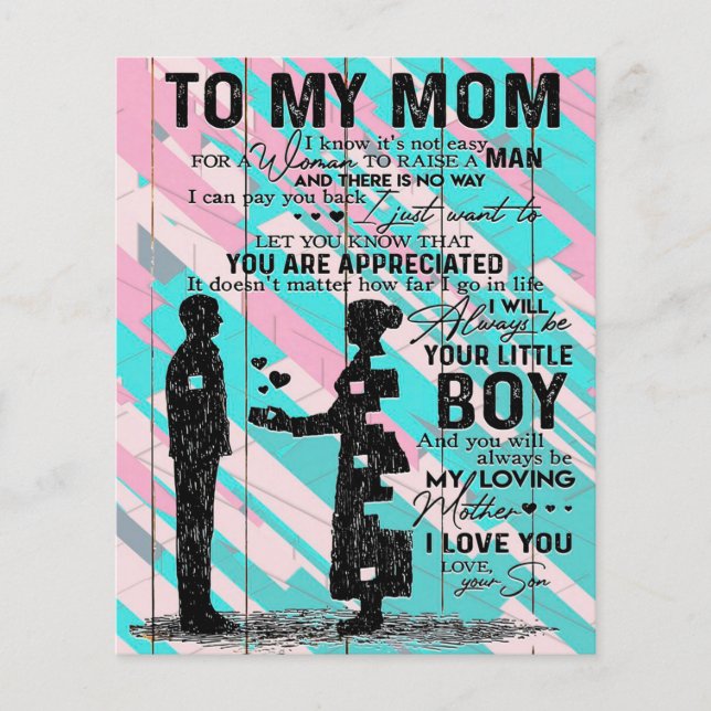 Flyer Filho Para A Mãe Presente Para A Mãe, Mamãe Aniver (Frente)