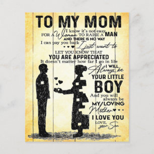 Flyer Filho Para A Mãe, Presente Para A Minha Mãe, Dia