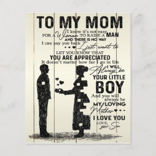 Flyer Filho Para minha mãe carta, Presente especial para