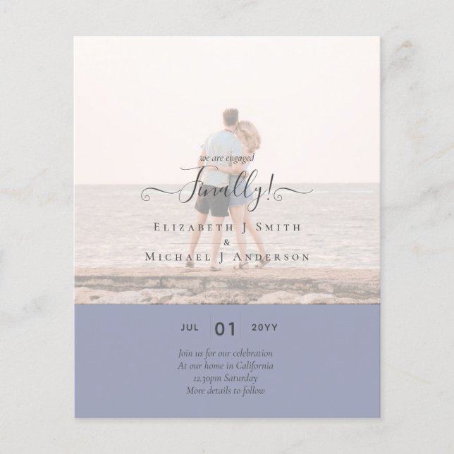 Flyer Finalmente estamos comprometidos! FOTO de lançamen (Frente)