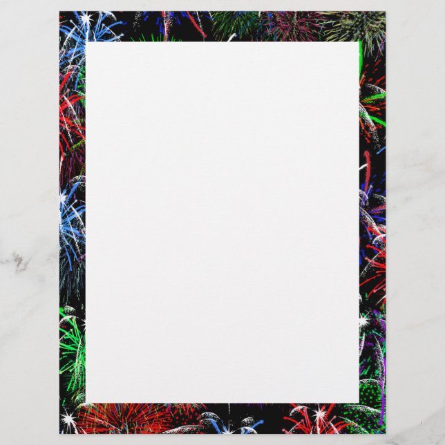 Flyer Fireworks em fundo preto (Frente)