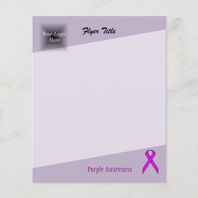 Flyer Fita Padrão Roxa (Frente)