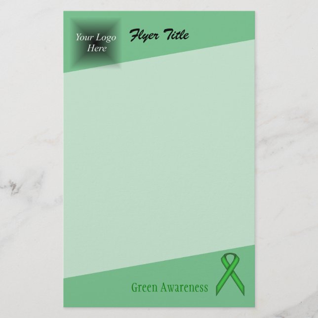 Flyer Fita Padrão Verde de Kenneth Yoncich (Frente)