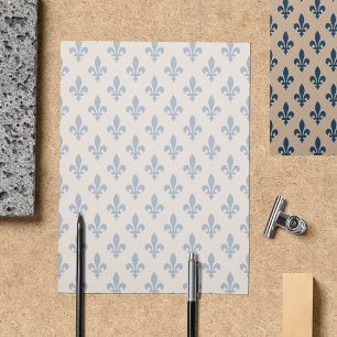 Flyer Fleur de Lis Pattern, Francês, Real, Azul Marinho