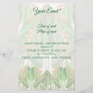 Flyer Flor de Ave-de-Paraíso