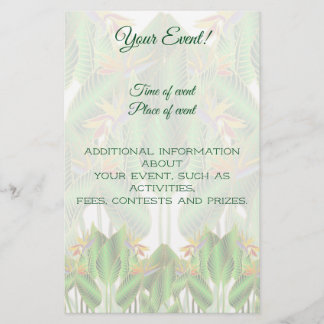 Flyer Flor de Ave-do-Paraíso