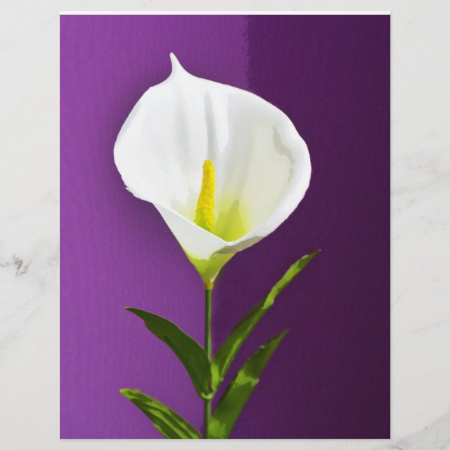 Flyer Flor de Cala Lírio (Frente)