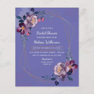 Flyer Flor de Chá de panela de Aquarela Puro