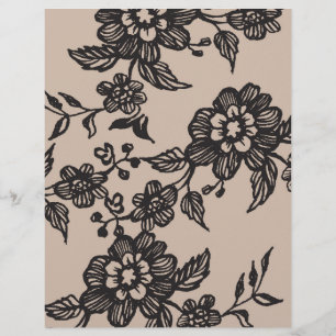 Flyer Flor   Rastreador de envelopes DIY Rustic