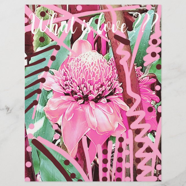 Flyer Flor Tropical de Vida Invólucro de Amor (Frente)