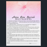 Flyer *~* Floral Beauability Liability Waiver Services F<br><div class="desc">Dois Contrato de Liberação de Consentimento de Responsabilidade do Folheto Lateral e Lista de Serviços e Preços para você Personalizar. * Passivo com Flor Floral de Energia Reforçada para Aquarelas Consentimento e Liberação Wavier Lista de Serviços e preços no verso deste folheto. A aquarela de um BUQUÊ FLORAL de cor...</div>