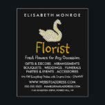 Flyer Floral Daisy Swan, Publicidade Florista<br><div class="desc">Floral Daisy Swan,  Folheto Publicitário Florista da Loja de Cartão de visita.</div>