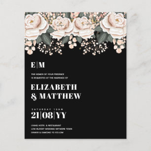 Flyer Flores Rosa, Flores Rosa, Flores Meninas, Casament