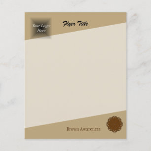 Flyer Flower Brown Ribbon por Kenneth Yoncich