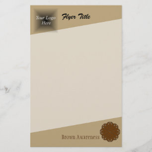 Flyer Flower Brown Ribbon por Kenneth Yoncich