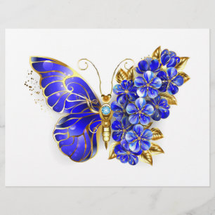 Flyer Flower Sapphire Butterfly