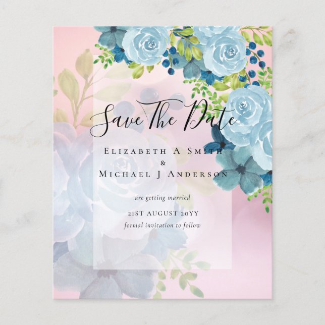 FLYER FLUXAS AZUIS DATAS DE SALVAMENTO - ORÇAMENTO (Frente)