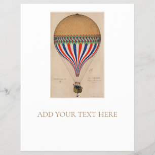 FLYER FLYER: VINTAGE FRENCH HOT AIR BALLOON
