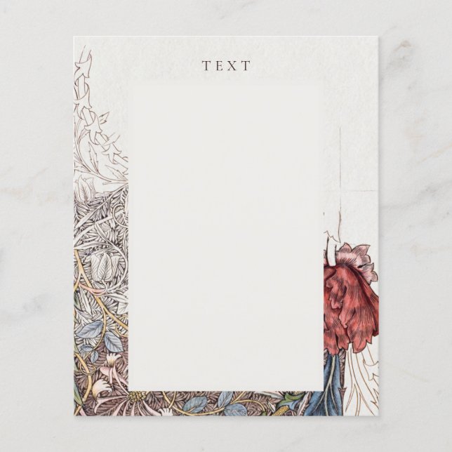 FLYER FLYER: WILLIAM MORRIS: HONEYSUCKLE + TULIP (Frente)