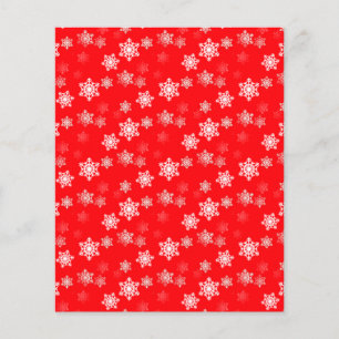 Flyer Fogos de neve vermelhos de Natal