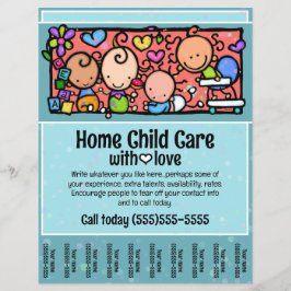 Flyer Folha de Promocionais para assistência à criança p