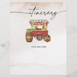 Flyer Folha itinerária do Buquê da Flor do Mercado dos A