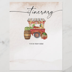 Flyer Folha itinerária do Buquê da Flor do Mercado dos A