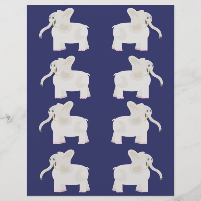 Flyer Folhas de Moldagem de Elefante Branco (Frente)