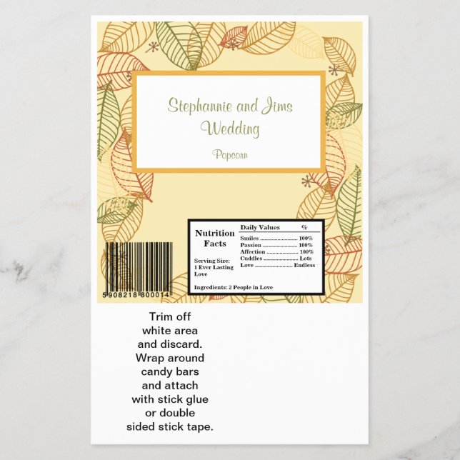 Flyer Folhas de queda de Bar de Hershey (Frente)