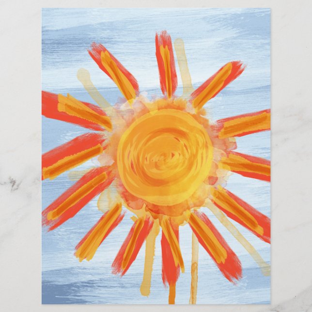 Flyer Folheto, Pintura Solar (Frente)