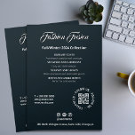 Flyer Fonte da Cinza da Cinza Branca Negra de Beauty Sal<br><div class="desc">Apresentando nosso folheto de serviço personalizável em um design preto, branco e Cinza elegante - a ferramenta de promocional perfeita para empresas de camisetas, marcas de roupas e salões de beleza. Personalize este folheto para mostrar sua lista exclusiva de serviços, adicione seu logotipo e inclua um código QR para acesso...</div>